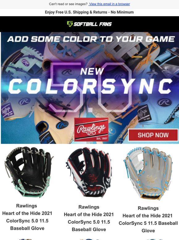 This Just In: Rawlings 2021 Colorsync Gloves