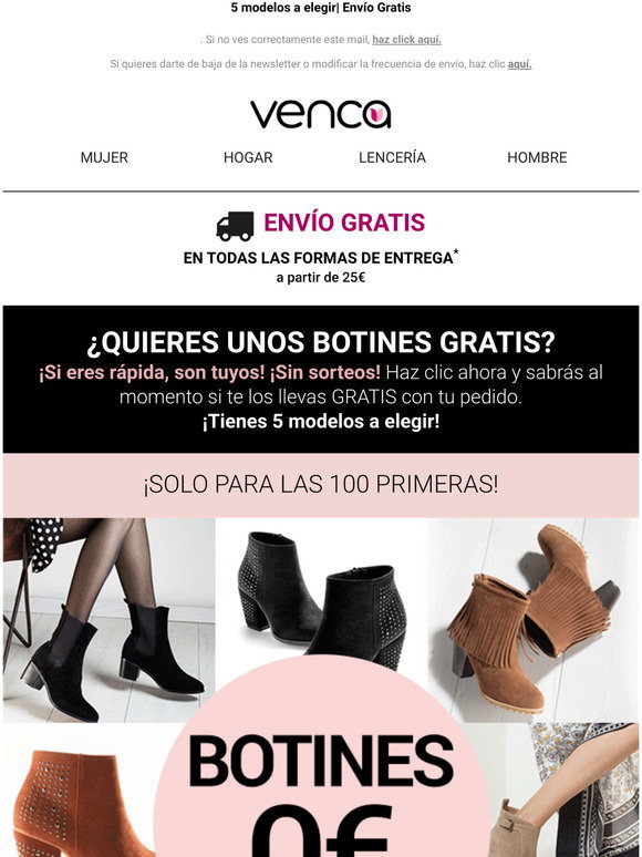 Botas y botines - Compra online en Venca