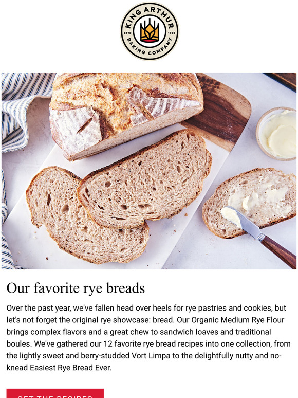King Arthur Baking Company Bake the Best Homemade Rye Bread Milled