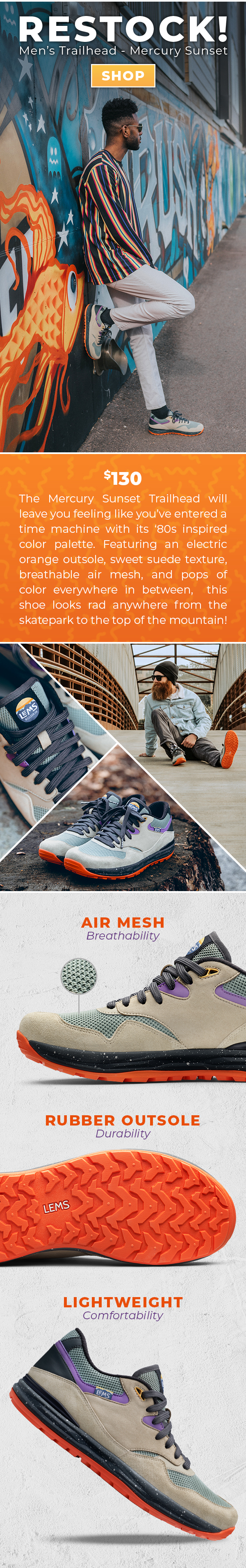 lems trailhead v2 mercury sunset