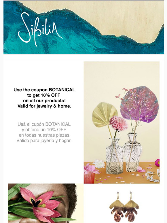 Use the coupon BOTANICAL to get 10% OFF on all our products!