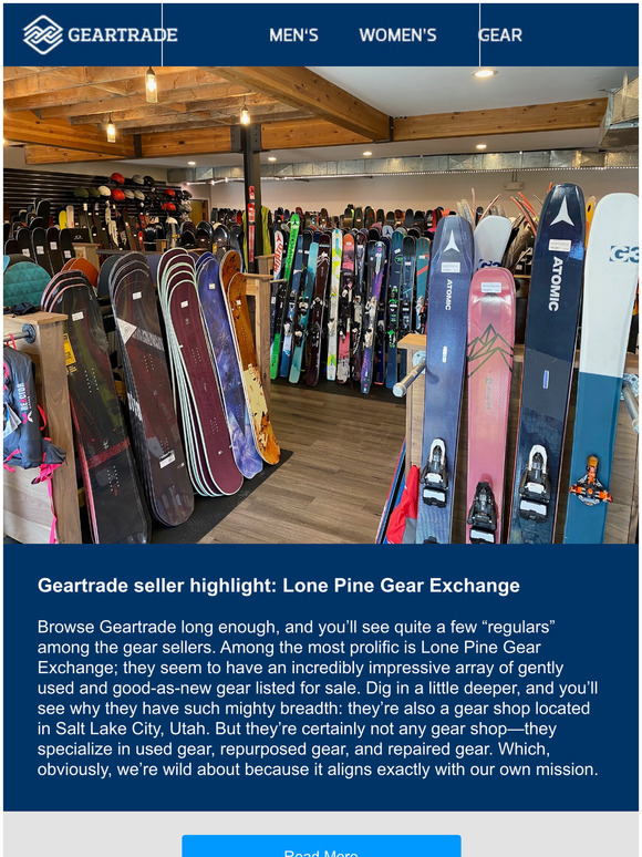 Geartrade seller highlight Lone Pine Gear Exchange Milled