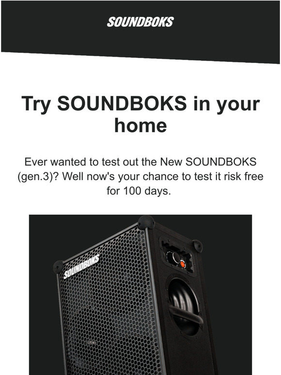 SOUNDBOKS: The 100 Day Risk Free SOUNDCHECK | Milled
