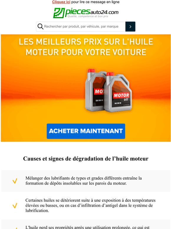 Piecesauto24 Fr Les Meilleurs Prix Sur L Huile Moteur Pour Votre Voiture Milled