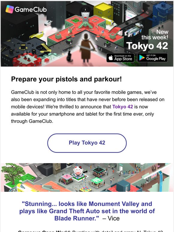 New Release: Tokyo 42