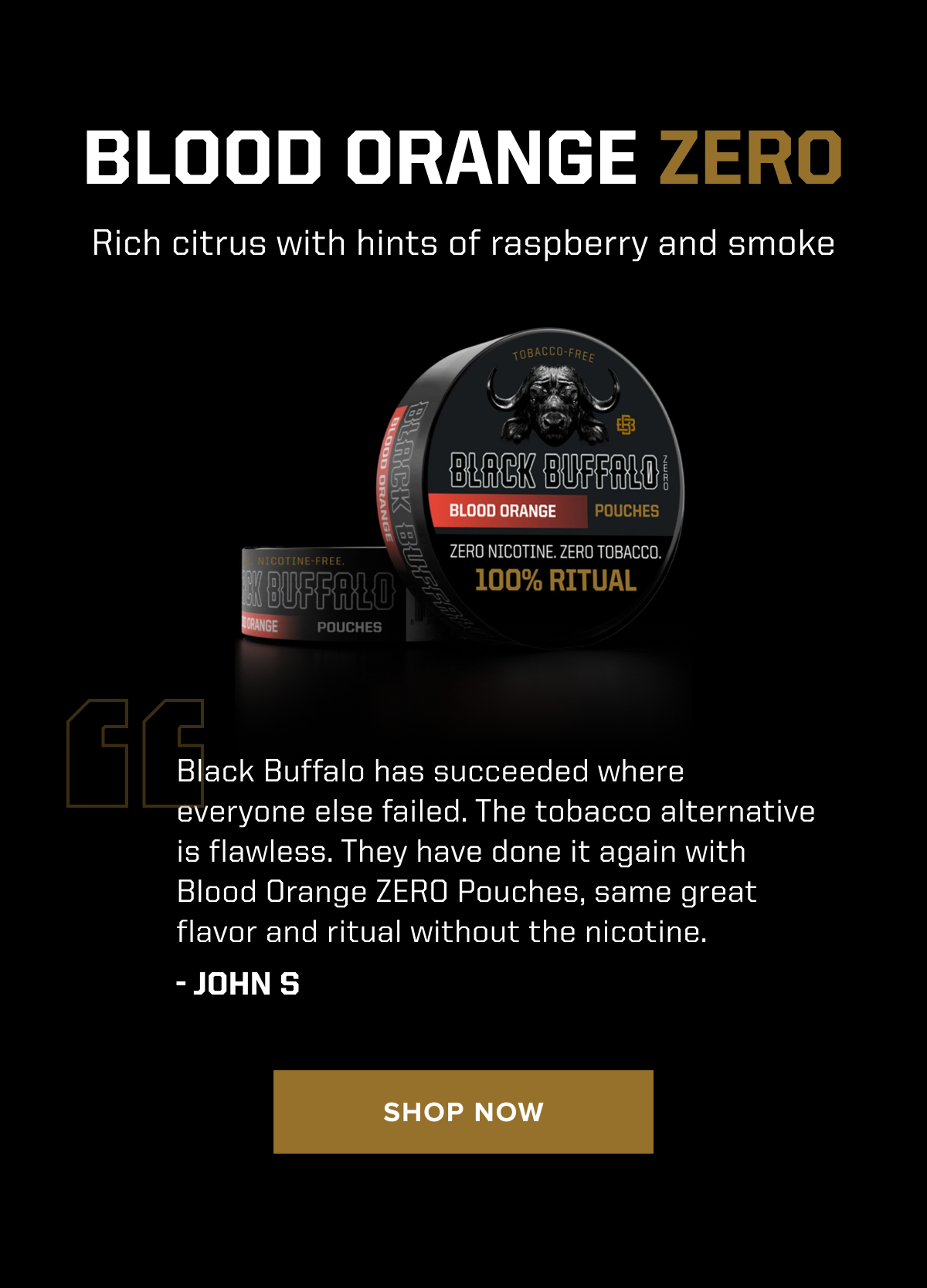 Black Buffalo: Zero Nicotine. Zero Tobacco. | Milled