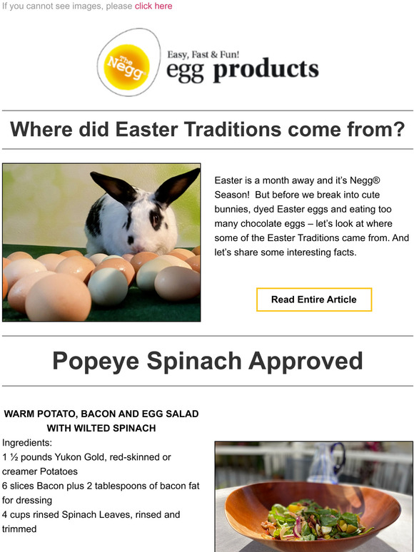 Popeye eats Spinach. Unsolved Easter Mysteries and More.