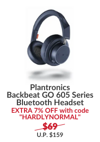Plantronics Backbeat GO 605 Series Bluetooth Headset - Navy