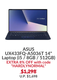 ASUS UX433FQ-A5036T (i5 - 8GB / 512GB - Windows 10) 14" Laptop - Royal Blue