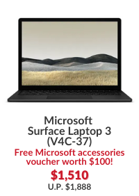 Surface Laptop 3 (V4C-37) 13.5" i5-1035G7 8GB RAM 256GB SSD - Matte Black