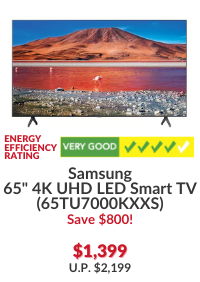 Samsung UA-65TU7000KXXS 65" 4K UHD Smart LED TV