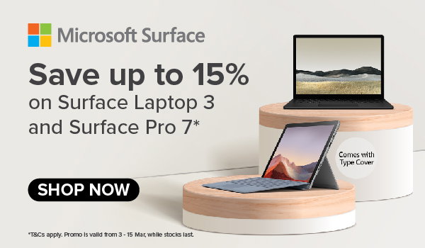 Save up to 15% off on Surface devices!