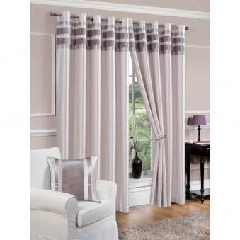 Denver Silver Eyelet Curtains