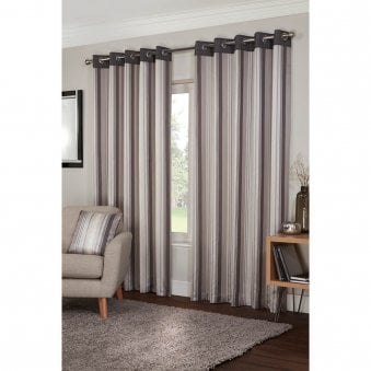 Bentley Charcoal Eyelet Curtains