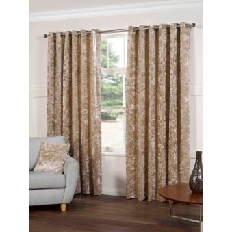 Plush Crushed Velvet Silk Curtains