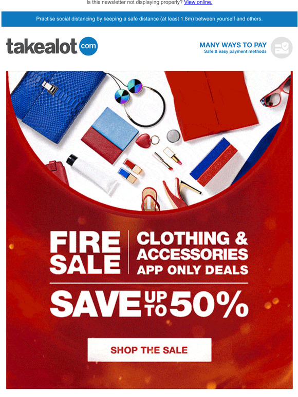 Takealot clothing sale Clearance