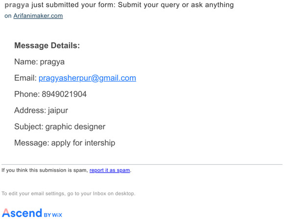 [Arifanimaker.com] Submit your query or ask anything - new submission