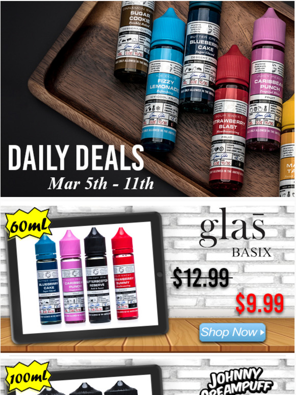Daily Deals: Glas $9.99, Orgnx $9.99, Johnny Creampuff $12.50