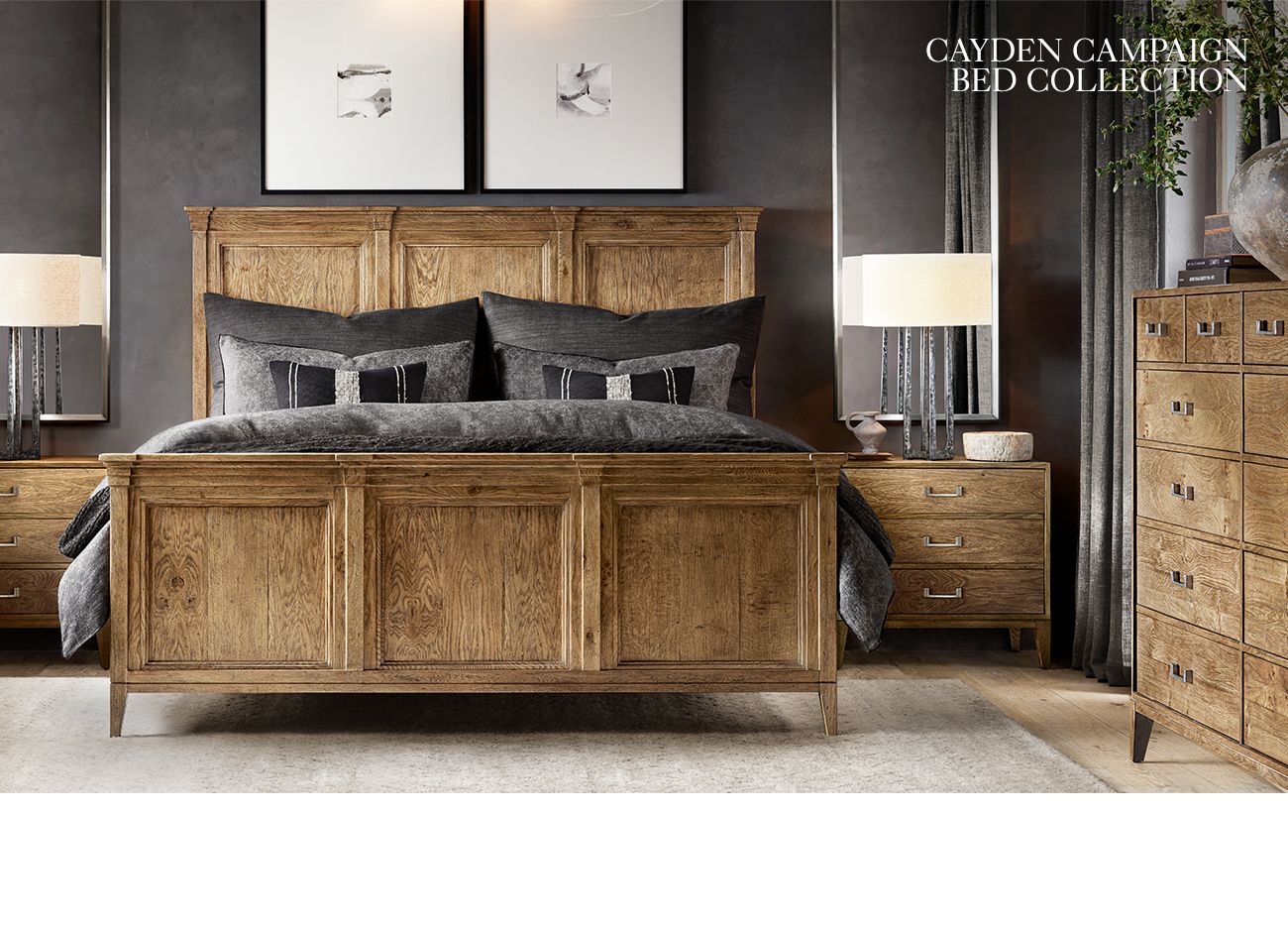 Restoration Hardware True Grain. The Cayden Campaign Collection. Milled