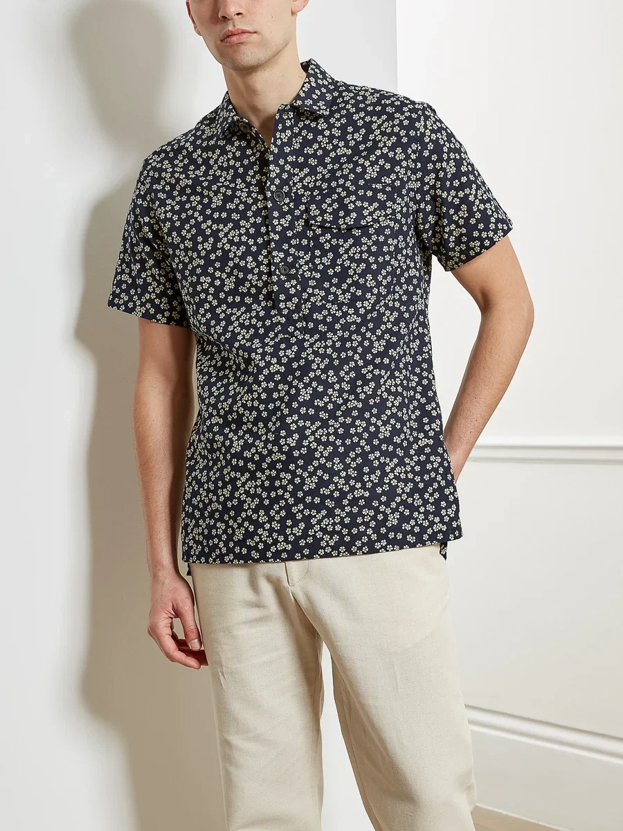 Dock Popover Shirt Maples Navy