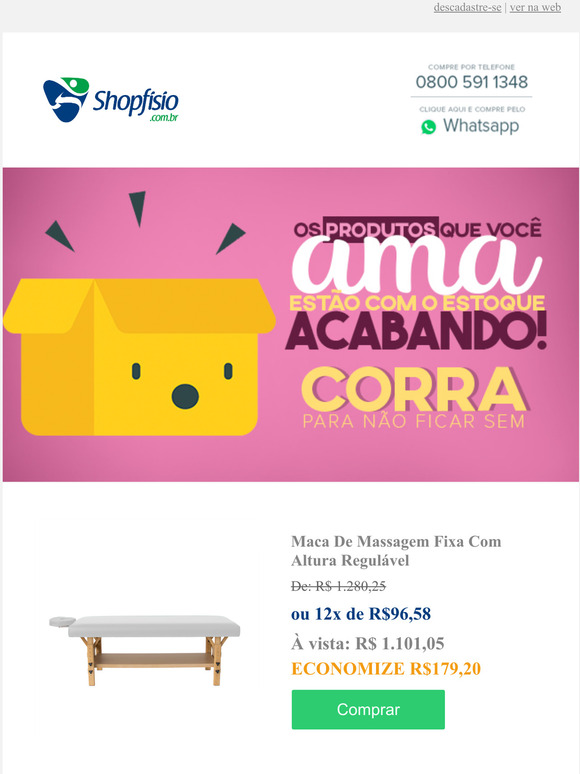Economize at R$1.304,40 nesse e-mail! 