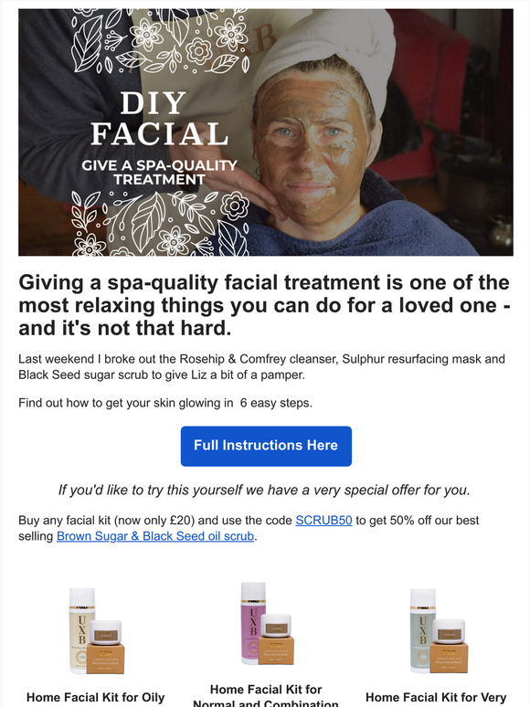 Give your loved one a spa-quality facial treatment