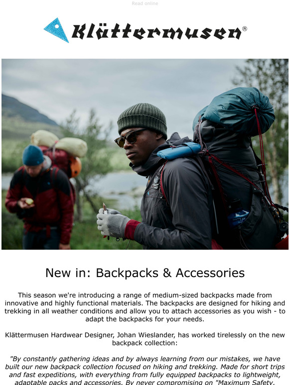 Klattermusen New in stock Backpacks & Accessories Milled