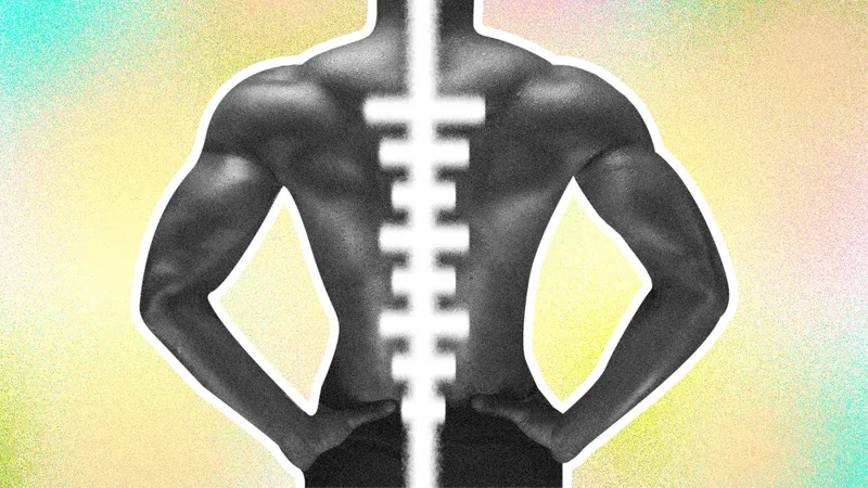Back of man