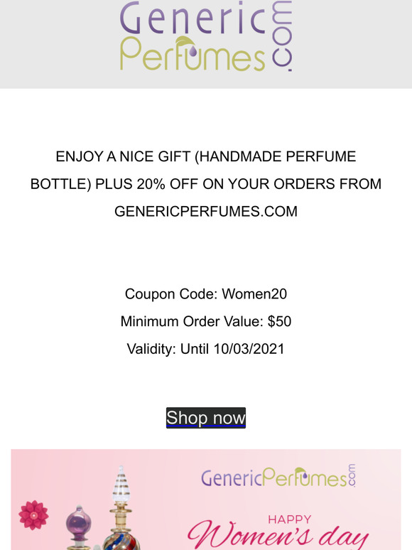 generic perfumes coupon code