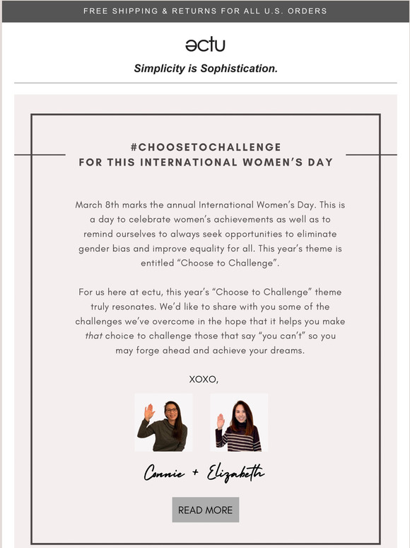 Our #ChooseToChallenge Story for this International Women's Day