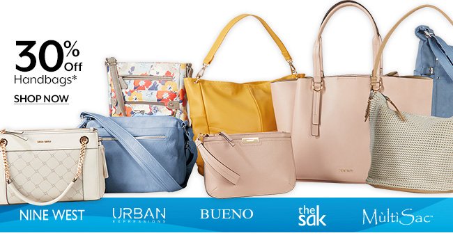 Shop 30% Off Handbags*