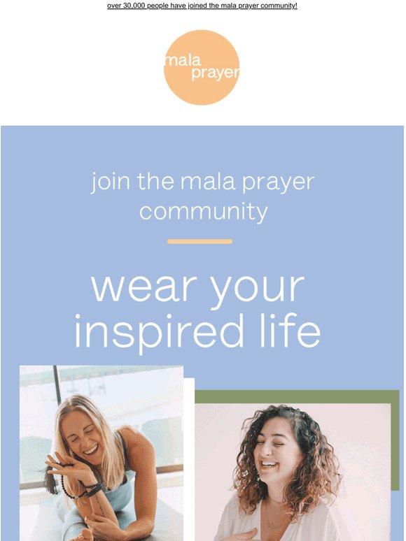 join the mala prayer community