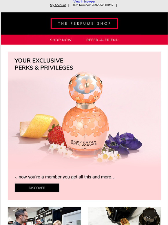 the perfume shop refer a friend