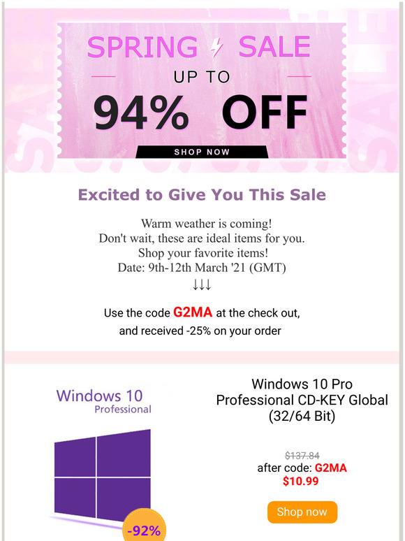 Sweet savings to get you ready for spring.