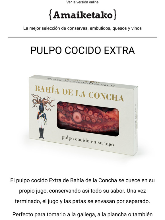 Nuevo! Pulpo cocido Extra