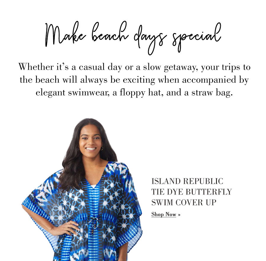 Island Republic Tie Dye Butterfly Swim Cover Up