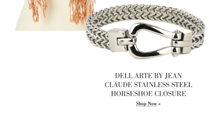 Dell Arte by Jean Claude Stainless Steel Horseshoe Closure