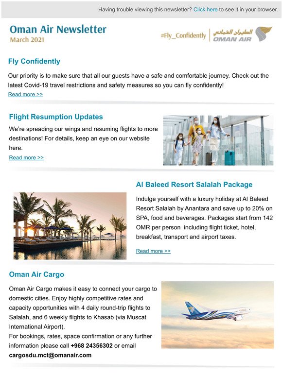 Oman Air Newsletter March 2021