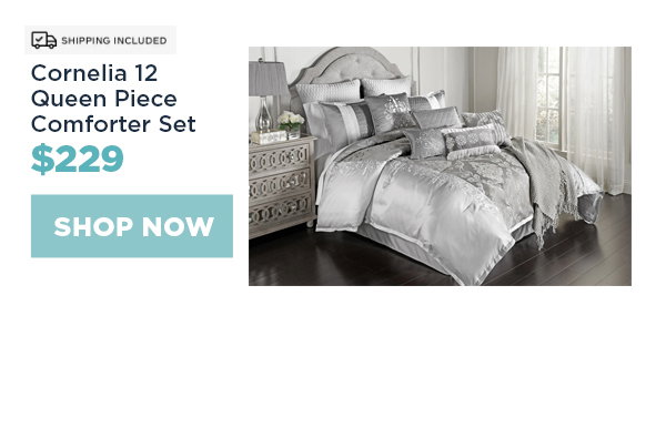 Cornelia 12 Queen Piece Comforter Set - $229
