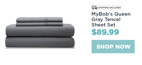MyBob's Queen Gray Tencel Sheet Set - $89.99