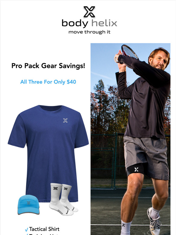 Don't Miss Out!  Save BIG on Performance Apparel with our Body Helix Pro Pack Combo!