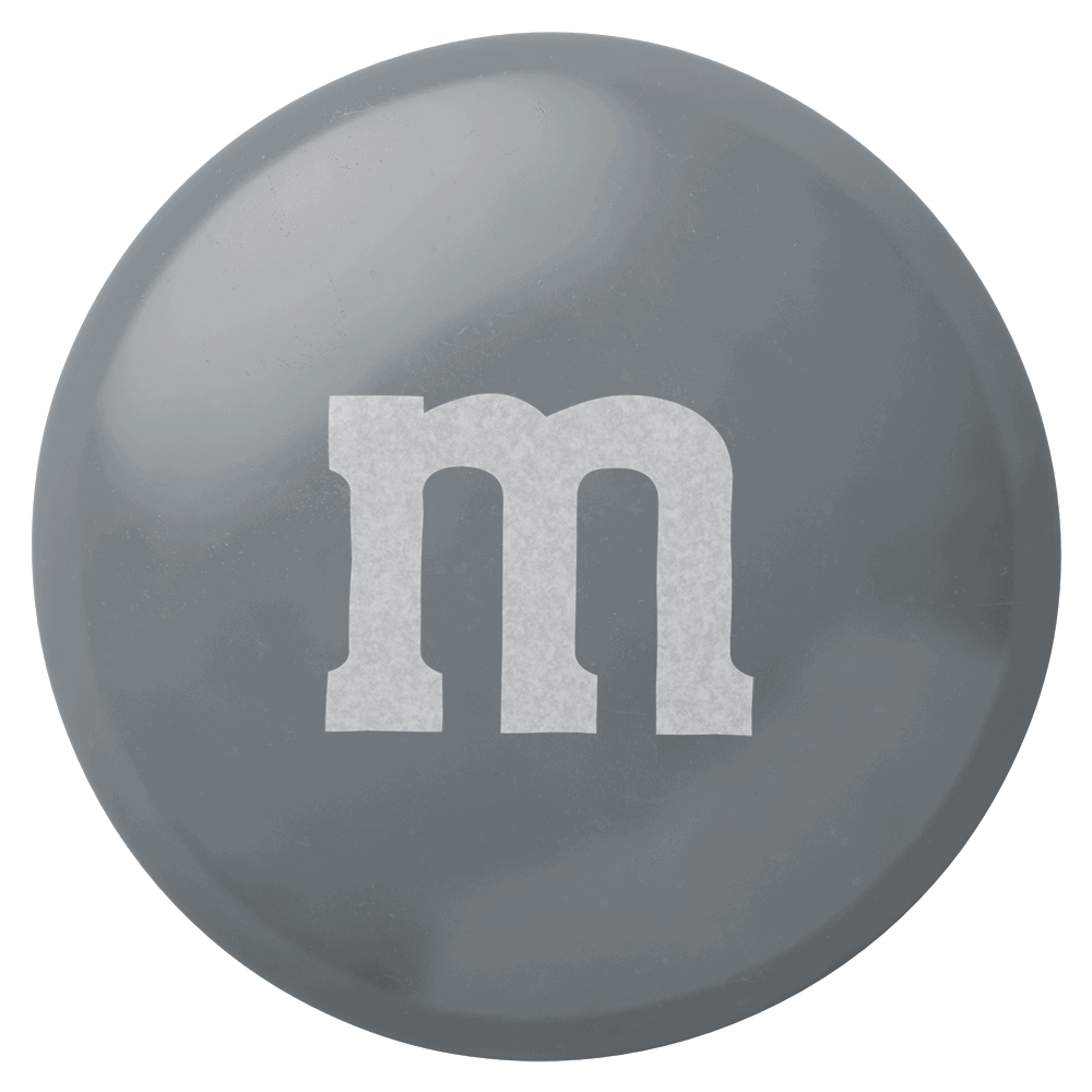 SINGLE COLOR M&M'S - SILVER