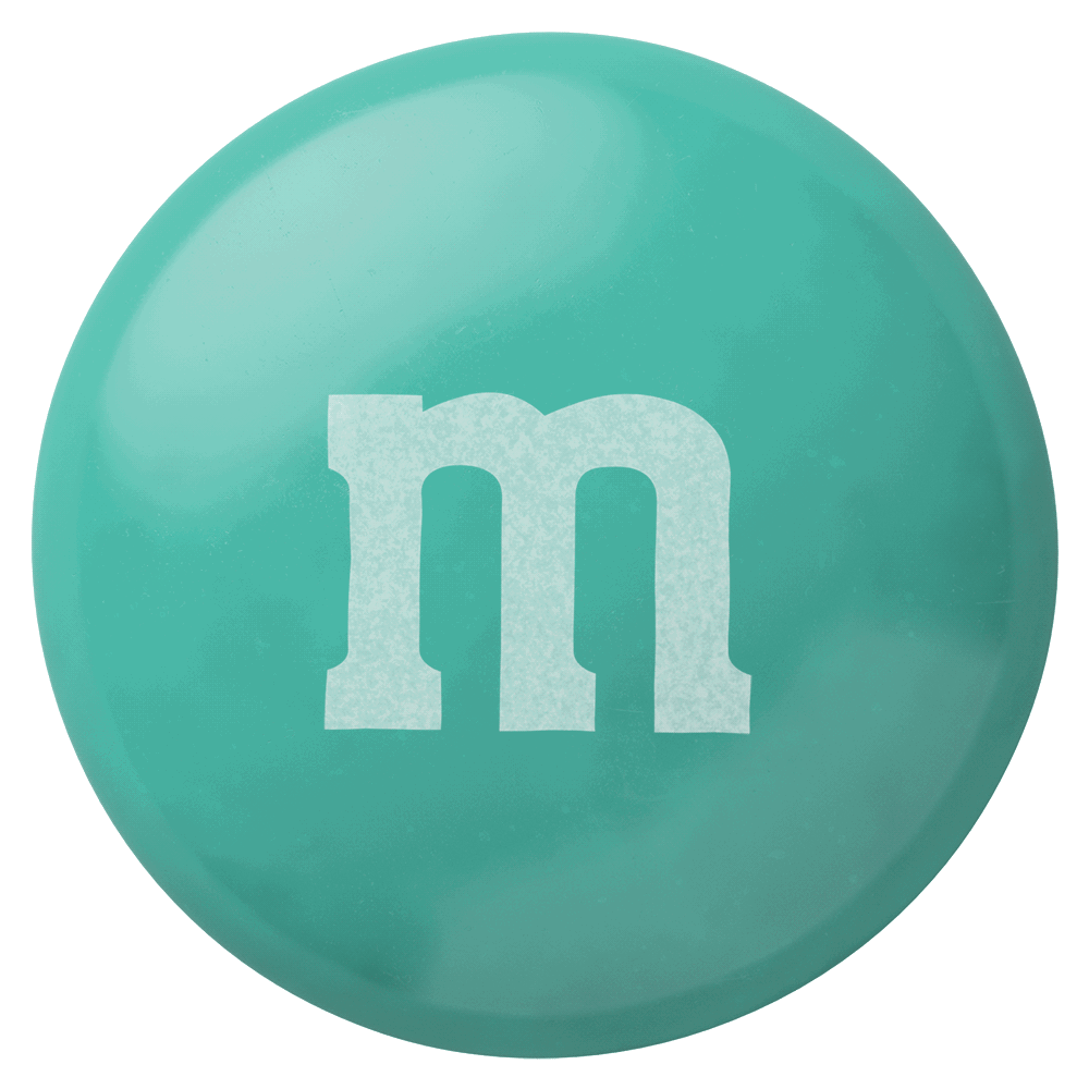 SINGLE COLOR M&M'S - AQUA