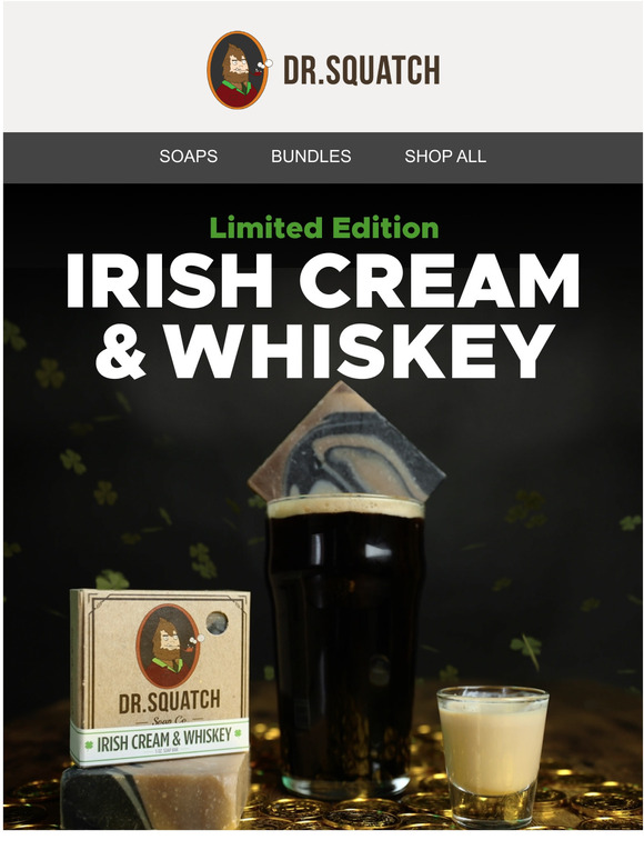 Dr. Squatch Irish Cream & Whiskey is back! Milled