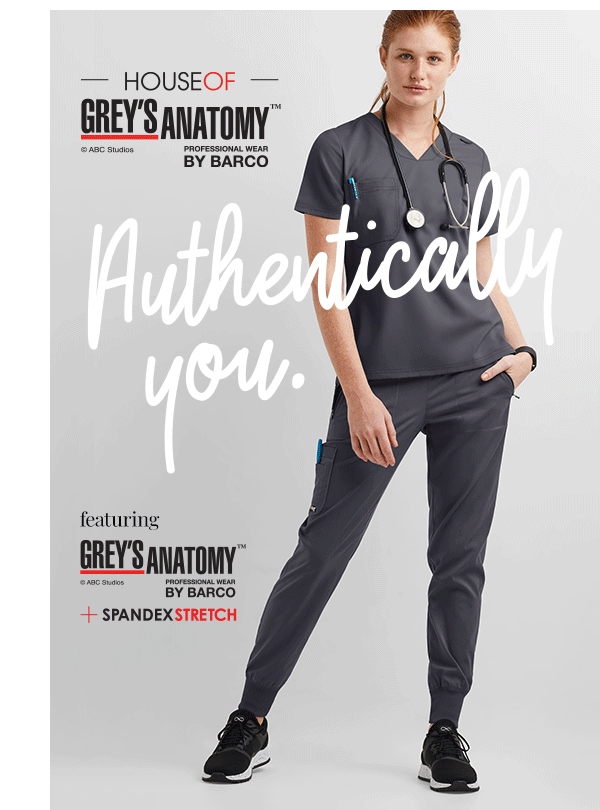 Uniform Advantage Make room in your closet for Greys Anatomy! Milled