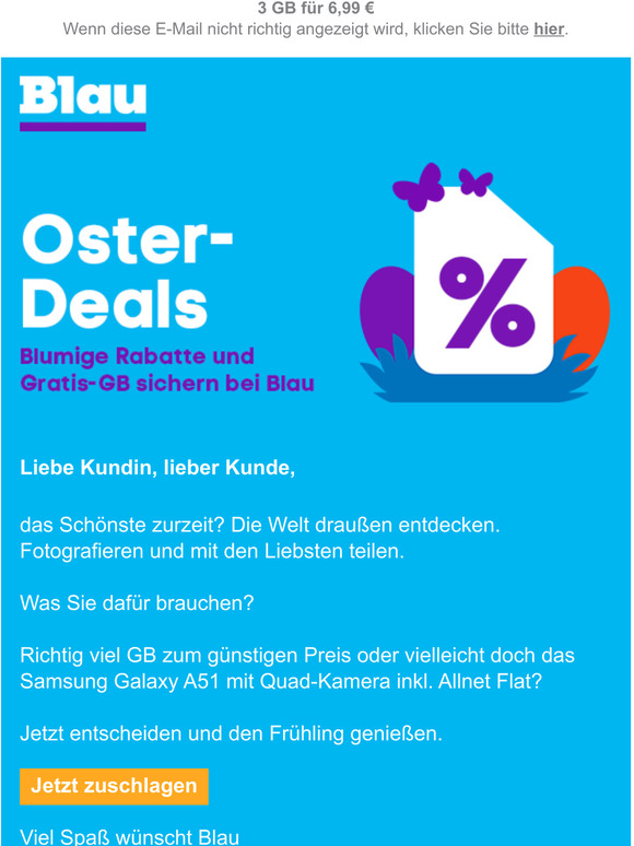 Sichern Sie sich unseren Oster-Deal