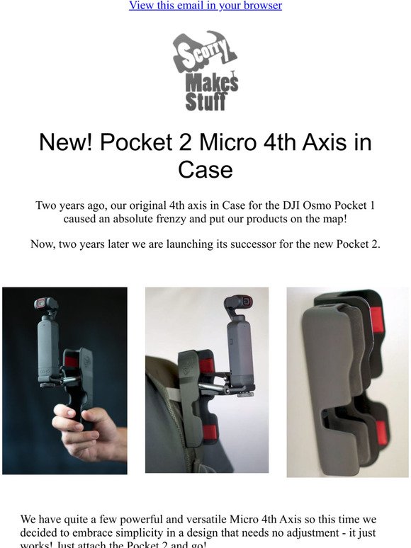 New Pocket 2 - 4th Axis in Case - Available Now