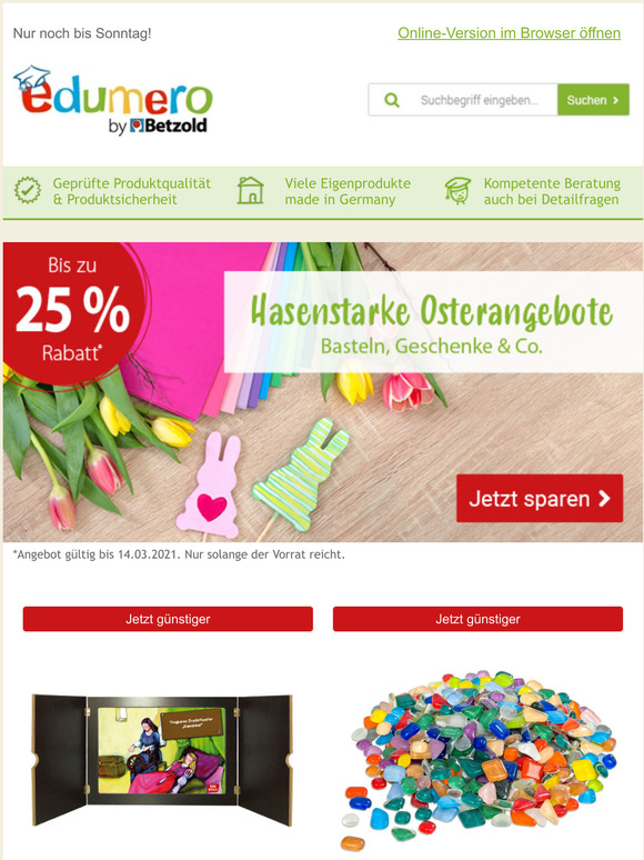 Osterhighlights bis zu 25% reduziert