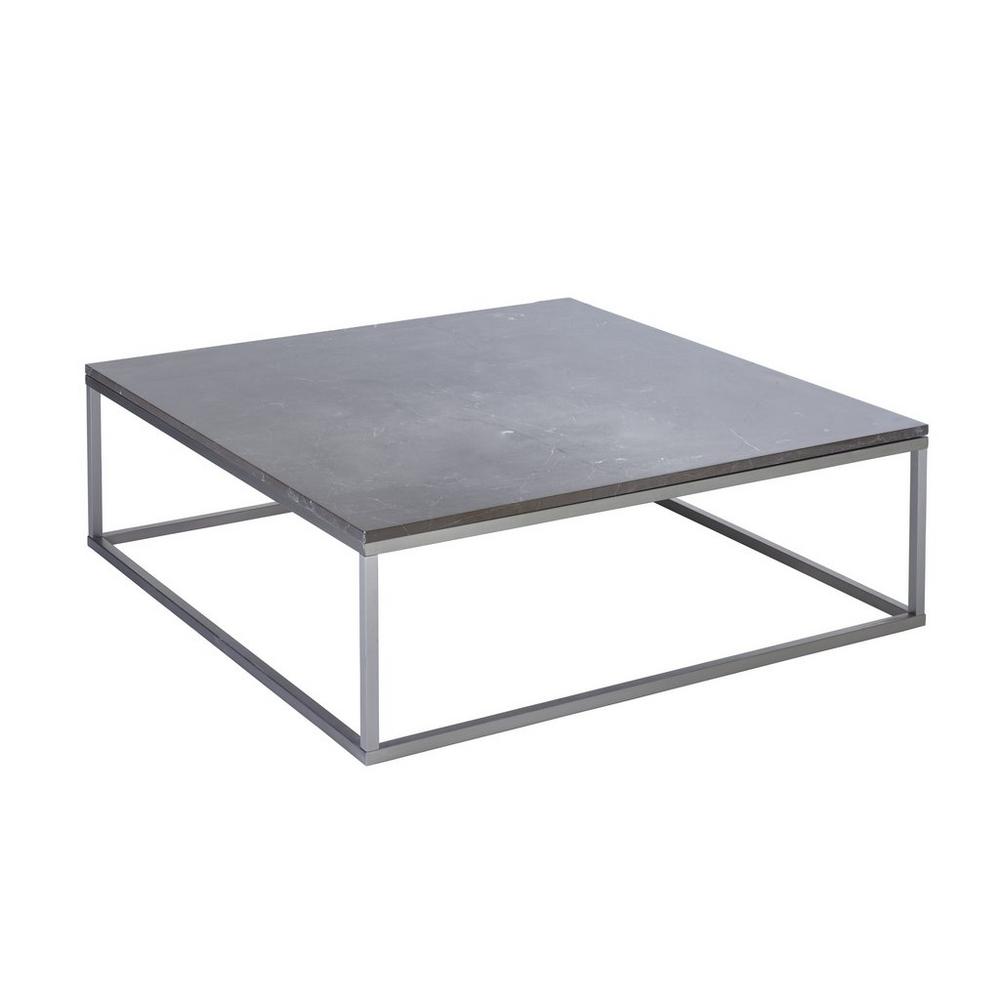 Cadre marble square coffee table grey