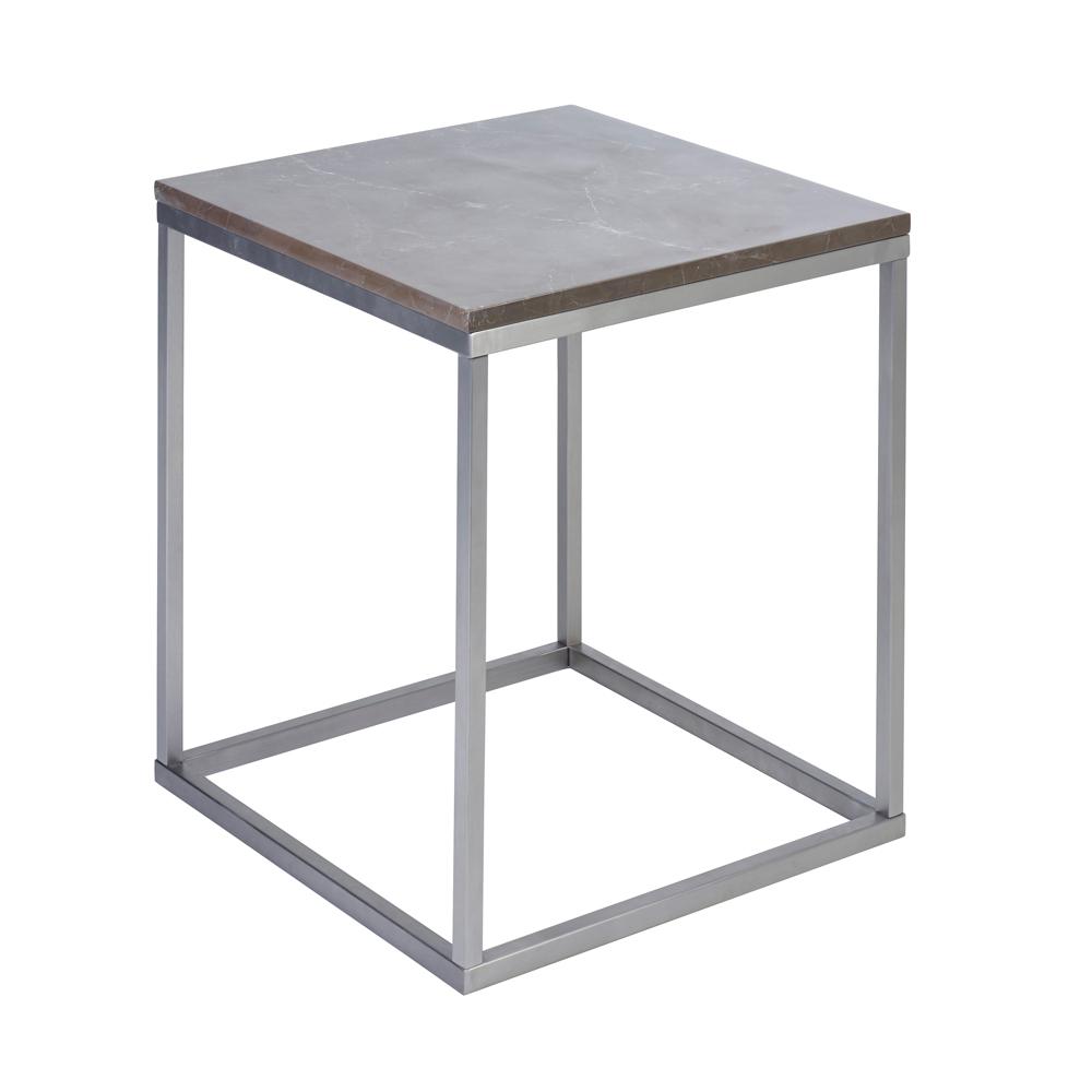 Cadre marble side table grey